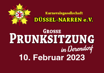 Grosse Prunksitzung - KG Düssel-Narren 2023 Poster
