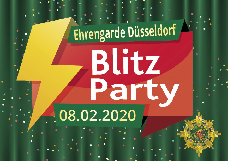 Blitzparty der Ehrengarde Düsseldorf Poster
