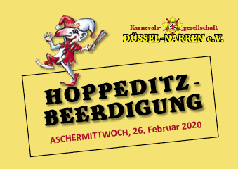 Hoppeditz-Beerdigung - KG Düssel-Narren Poster