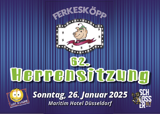 Die 62. Ferkesköpp Herrensitzung Poster